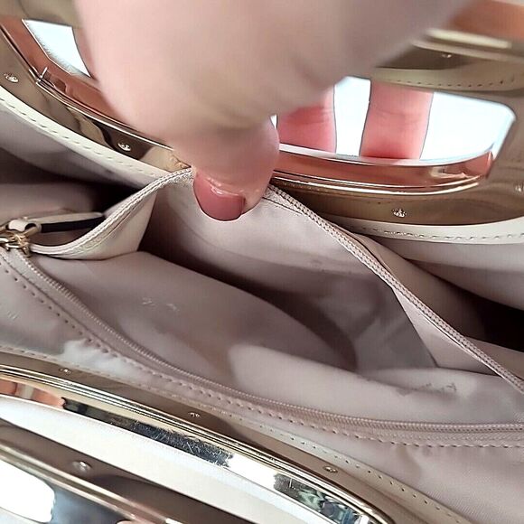 kate spade Alexia Straw Crossbody Clutch White Handbag 12"x8" Retired Cottage - Picture 16 of 16